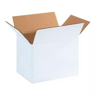 11.25"L x 8.75"W x 12"H White Corrugated Box, 25-Pack